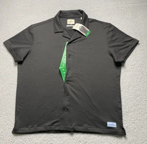 Scotch & Soda Amsterdam Camp Button Up Hemd Herren XL Schwarz Kurzarm Strukturiert - Bild 1 von 20