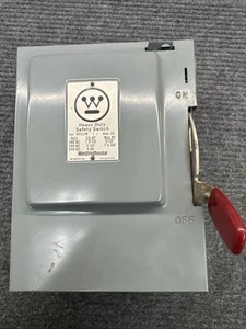 Westinghouse HF321 30 Amp 240 VAC Heavy Duty Safety Disconnect Switch 30A 240V - Picture 1 of 7