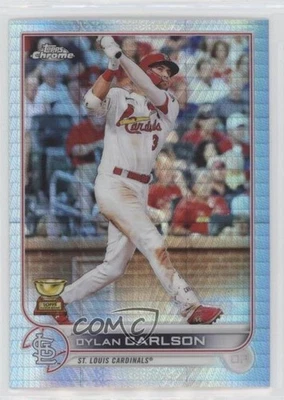 2022 Topps Chrome Prism Refractor Dylan Carlson #158 - Image 1 of 2