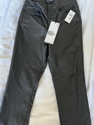 Nuevos pantalones de imitación de cuero para mujer talla 10 pierna recta Foto 1 de 2