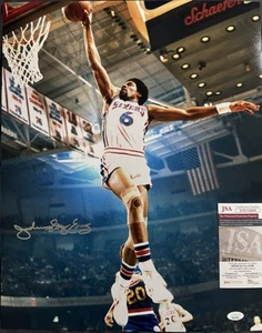Julius Dr. j Erving Signed 16x20 photo JSA coa witness proof Philadelphia 76ers - Picture 1 of 1
