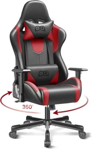 Ergonomic Office Gaming Chair with Adjustable Armrests - Racing Style PU Leather - Picture 1 of 13