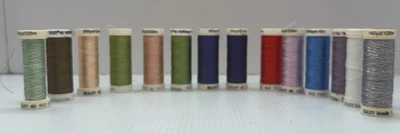 Lot of 14 Spools Sulky Embroidery Thread No. 40, Metallic, Bobbin, Ultra Twist - Image 1 of 4
