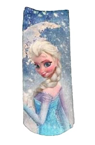 Disney Frozen Elsa Socks Ladies Fits US Shoe Sizes 13-9 New - Picture 1 of 2