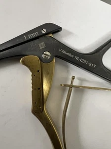 V. Mueller Kerrison Rongeur 40° Angled Handle Orthopedic Instrument NL4291-81T - Picture 1 of 4