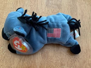 Lefty Beanie Baby TY Donkey 2000 - Picture 1 of 2