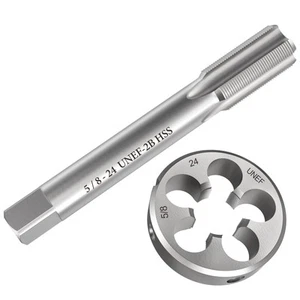 New 5/8"-24 UNEF Tap and Die Set, UNEF Machine Thread Right Hand Tap and UNEF... - Picture 1 of 6