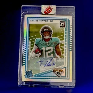 TRAVIS HUNTER - 2025 DONRUSS OPTIC PREVIEW - AUTO - SILVER HOLO PRIZM - RARE! - Bild 1 von 10