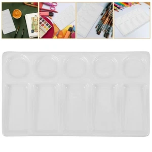 10 -Well Rectangular Color Palette Paint Plate Porcelain Tray Travel - Picture 1 of 12
