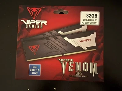 32GB Patriot Memory Viper Venom DDR5-6400 CL32 RAM (2x16GB) - Image 1 of 2