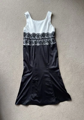 Berkertex Women’s Black White Occasion Dress UK 18 Wedding Outfit Races Party - Image 1 of 4