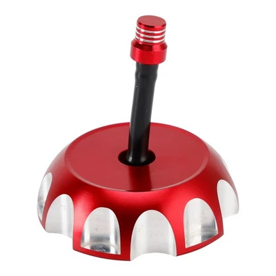CNC Fuel Tank Cap w/Vent Red For Suzuki DRZ125 RMZ250 DRZ LTZ 250 400 LTR450 - Image 1 of 4