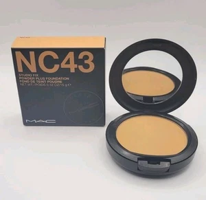 MAC Studio Fix Powder Plus Foundation - NC43 - O.52 Oz / 15 g NEW & AUTHENTIC. - Picture 1 of 7