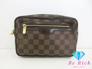 Louis Vuitton Damier Pochette Bier Macau N61739 Ebene Braun Lv Logo Second Bag C - Bild 1 von 9