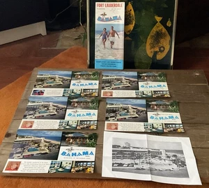 Vintage 1965 Bahama Hotel Lot Fort Lauderdale FL - Postkarten, Broschüre, Quittung - Bild 1 von 10