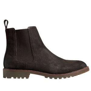Stivali Banana Republic uomo taglia 10 lug pelle scamosciata Chelsea Ortholite - Foto 1 di 7