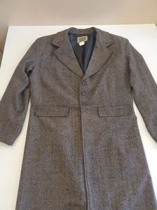 Cappotto grigio a spina di pesce Frontier Classics Old West taglia 40 - Foto 1 di 11