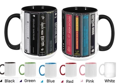 Depeche Mode Albums Cassette Collection Retro Coffee Tea Accent Mug, Gift Cup - Image 1 of 4