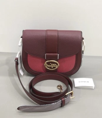 Bolsa de sillín Coach Georgie en bloques de colores #C3596 Foto 1 de 4