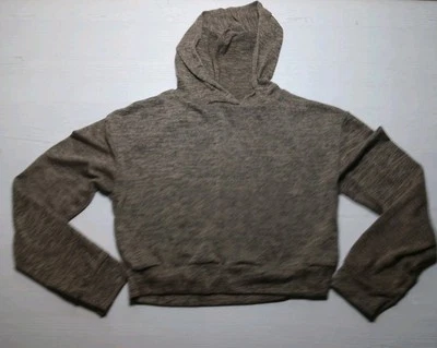 Boohoo Lightweight Hoodie Brown Women's Size 6 See Measurements  - Image 1 of 4