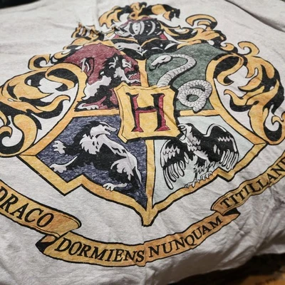 Funda nórdica de jersey gris gemela casa de Hogwarts Harry Potter adolescente Pottery Barn RARA Foto 1 de 4