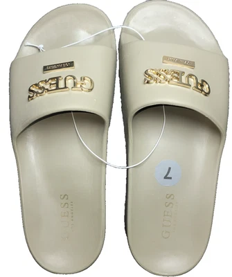 GUESS Toboganes Clásicos Tostados y Dorados Talla 7 Mujer Totalmente Nuevos Foto 1 de 4