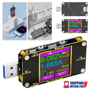 USB Power Meter Tester Type-C LCD Multimeter Voltmeter Ammeter Detector QC2.0-3. - Picture 1 of 17
