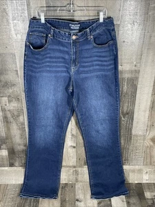 Maurices High-Rise Curvy Jeans 18W X-Long Damen Plus Tall dunkelblau Denim - Bild 1 von 8