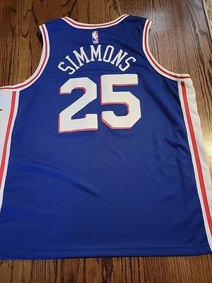 Nike Ben Simmons Philadelphia 76ers Hombres Talla 56 2XL XXL NBA Baloncesto Foto 1 de 4