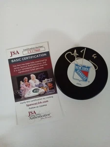 Disco de hockey firmado por Jaromir Jagr NY Rangers JSA -# - Imagen 1 de 4