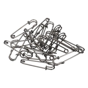 20 Pcs Safety Pins for Clothing Knitting Sewing Black 1.97-Inch - Picture 1 of 5