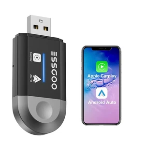 2 in 1 Wireless Android Auto Adapter Carplay Adapter USB Car Dongle Connect Box - Picture 1 of 8