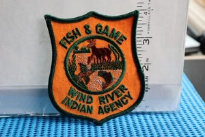 tribal indian police patch WIND RIVER INDIAN AGENCY FISH & GAME - Picture 1 of 1