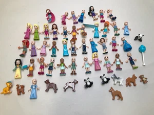 Lego Friends Minifigures Lot Of 40 girls and 11 other misc. 60 Pieces Total - Picture 1 of 1