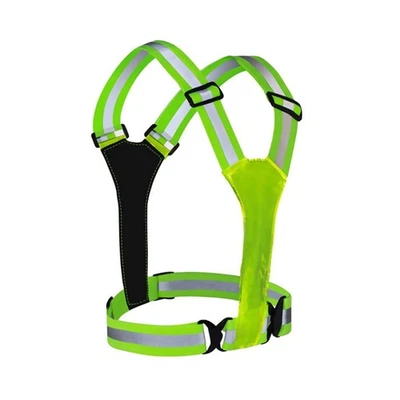 Elastic Webbing USB Rechargeable LED Reflective Running Vest 3 Lighting Modes - Image 1 of 4
