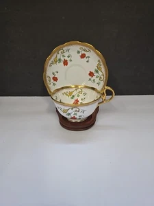 Royal Albert Crown China Teetasse & Untertasse Orange Poppy Floral England - Bild 1 von 10