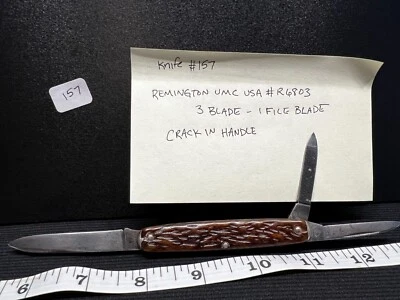 CUCHILLO DE 3 HOJAS REMINGTON UMC de colección mango jigged R6803 (mangos de dos tonos) Foto 1 de 4