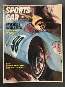 SPORTS CAR GRAPHIC MAGAZINE-JANUARY 1964-RIVERSIDE & LAGUNA SECA-FORD MUSTANG - Imagen 1 de 3