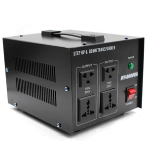 Convertidor de voltaje 2000W transformador Step Up/Down fuente de alimentación 220V a 110V nuevo - Imagen 1 de 9