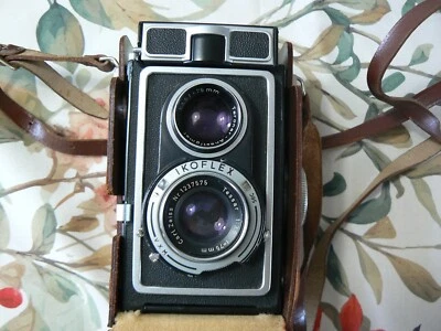 Zeiss Ikon Ikoflex Ic Twin Lens Reflex Film Camera -Tessar- Light Meter Working - Image 1 of 4