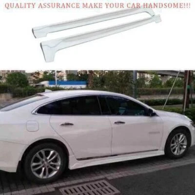 2P For Chevrolet Malibu 2016-24 Paint White Exterior Door Panel Side Skirt Trim - Image 1 of 4