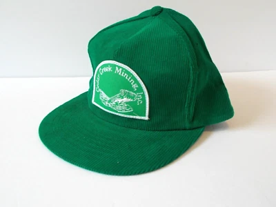 De Colección Parche Minería de Carbón Pana Snapback Sombrero Gorra Cedar Creek Minería Verde Foto 1 de 4