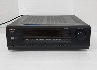 Onkyo TX-SR304 AV Receiver Amplifier Tuner Stereo Dolby Digital Black TESTED - Image 1 of 4