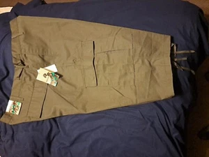 Cargo Shorts Mens Drawstring Olive Adjustable Waist Royal Blue Size 5XL - Picture 1 of 7