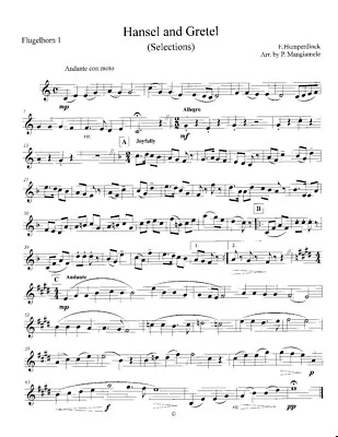 Hansel & Gretel, Selections Brass Quartet Sheet Music - Image 1 of 2