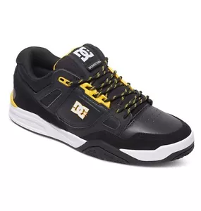 Scarpe Uomo Ragazzo Skate DC Shoes Stag 2 Nero Giallo Schuhe Schuhe Sneaker - Bild 1 von 5
