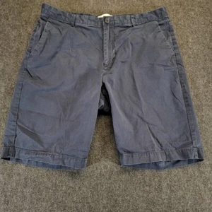 Calvin Klein Chino Shorts Herren 34 marineblau flache vordere Taschen Knopftaschen - Bild 1 von 11
