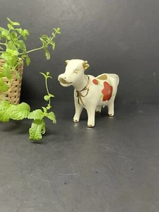 Vintage feine Keramik Kuh Milchkännchen Weißgold Souvenir Pocono Garden Lodge - Bild 1 von 16