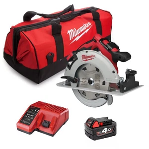 Milwaukee M18BLCS66-401B 18V 190mm Brushless Circular Saw 1x 4Ah Charger 24" Bag - Picture 1 of 10