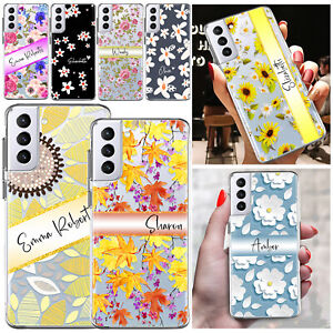 Personalised Phone Case Floral Cover For Samsung Galaxy A14 A34 A54 A15 S23 S22